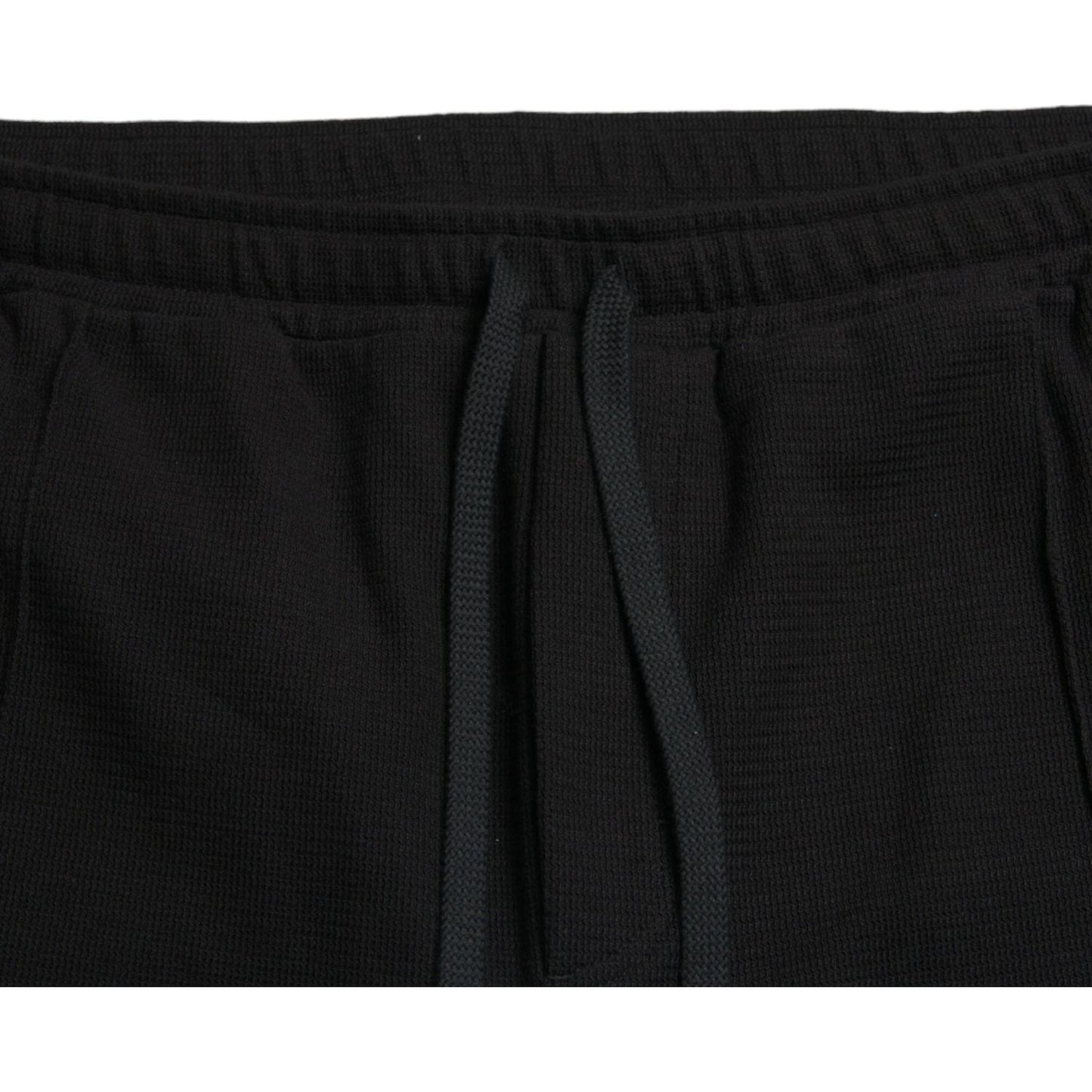 Dolce & Gabbana Black Cotton Blend Jogger Sweatpants Pants PAN75086-54