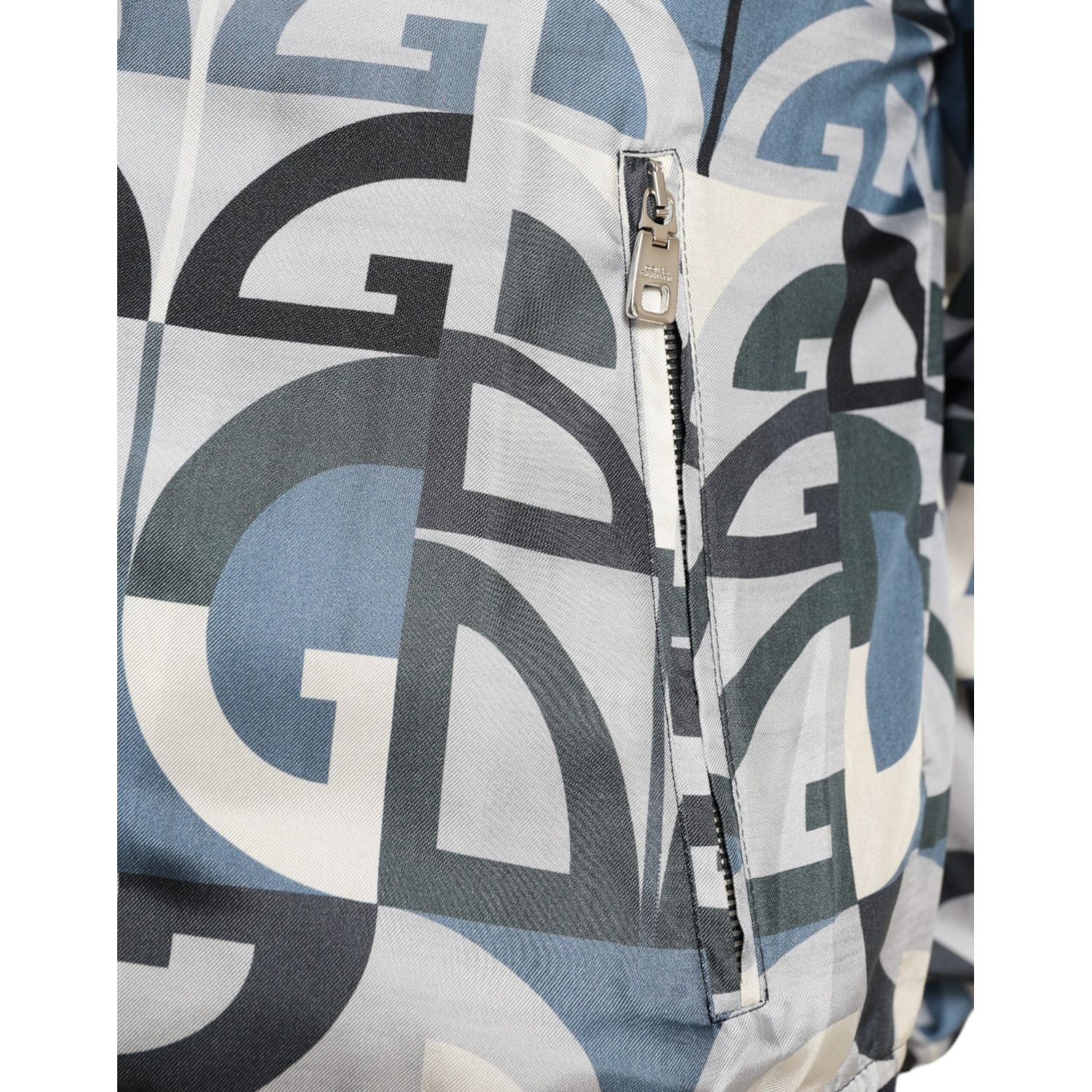 سترة بومبر من الحرير متعدد الألوان من دولتشي آند غابانا - أناقة كلاسيكية