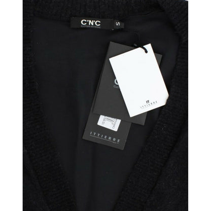Costume National Gray wool alpaca cardigan