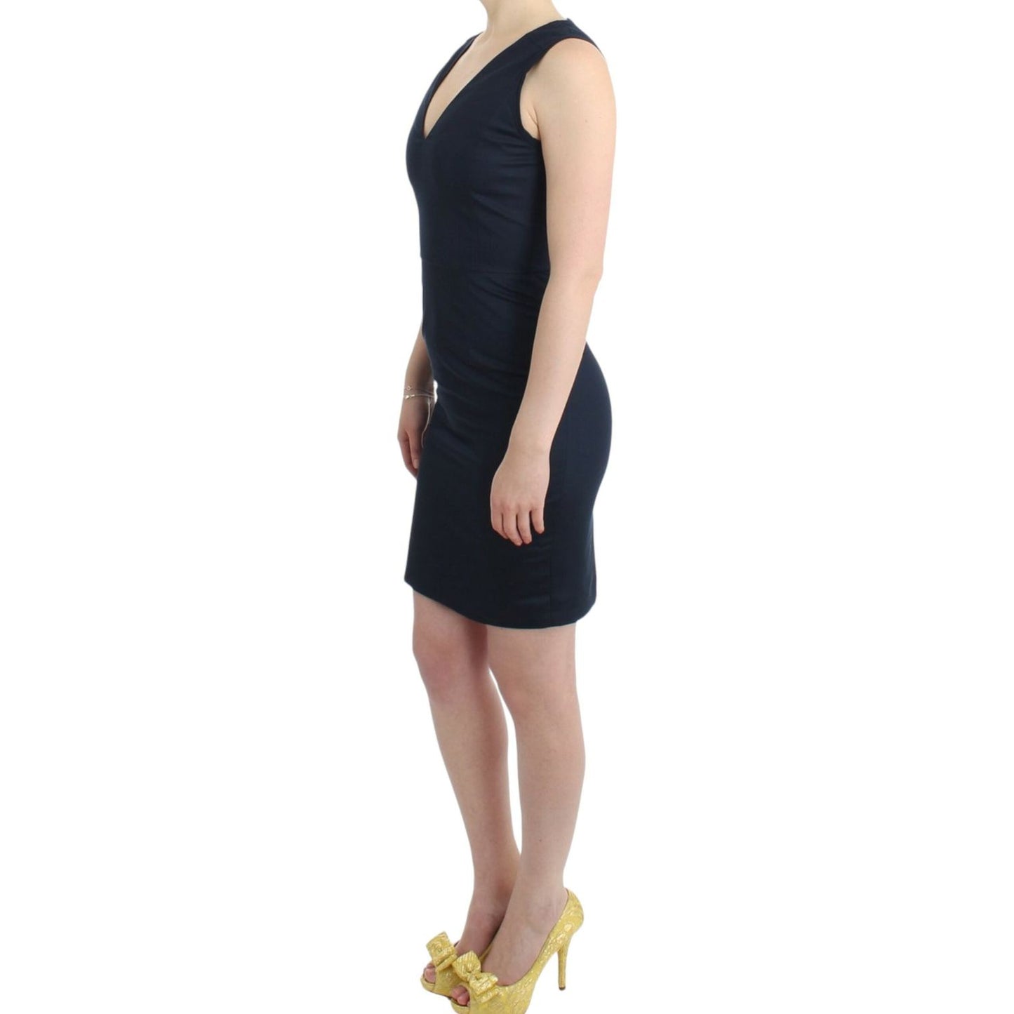 Costume National Blue pencil cotton dress