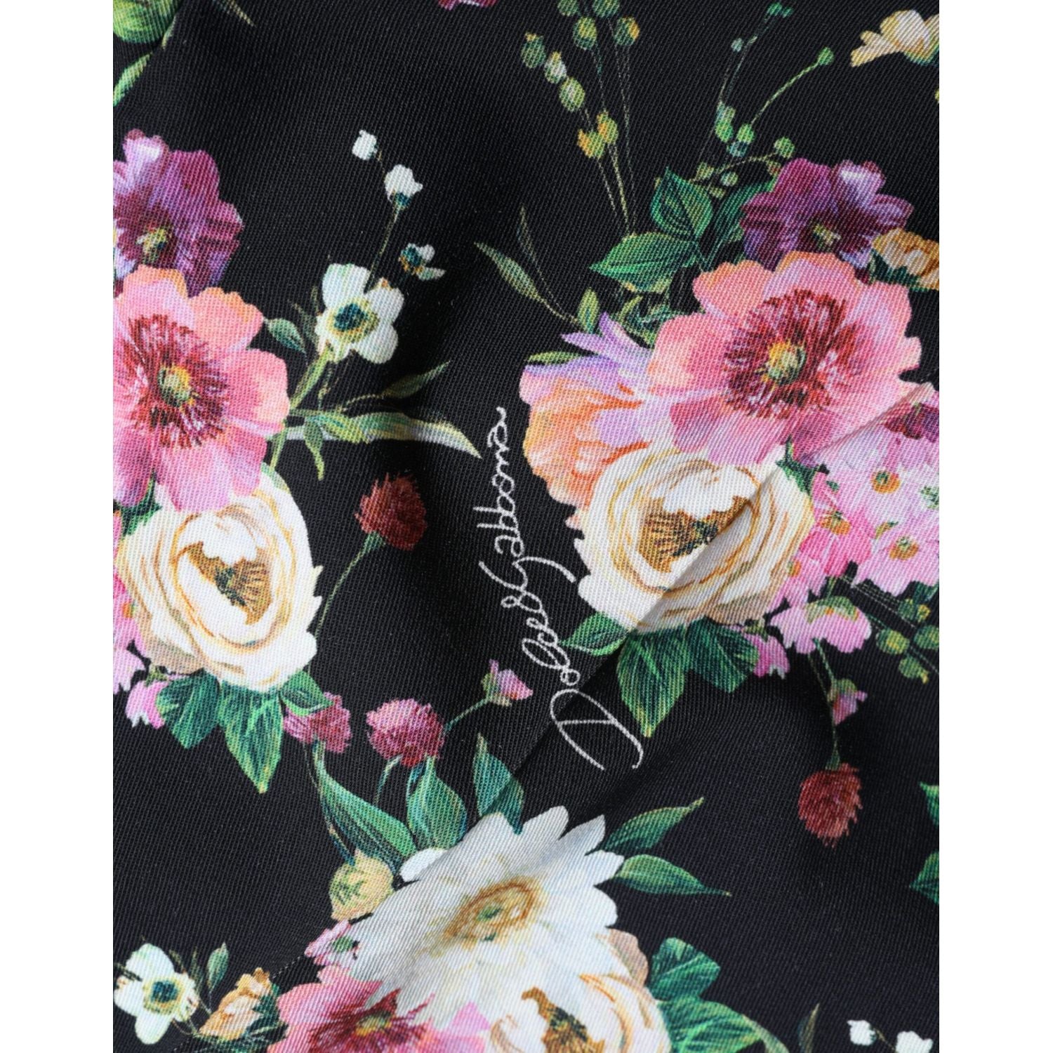 بنطال دولتشي آند غابانا بقصة واسعة وخصر مرتفع ومزين بالزهور