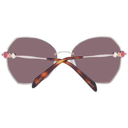 Emilio Pucci Rose Gold Women Sunglass