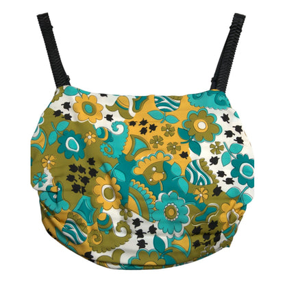 Dolce & Gabbana Multicolor Floral Sleeveless Cropped Top