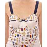 Dolce & Gabbana White sailor motive tank top