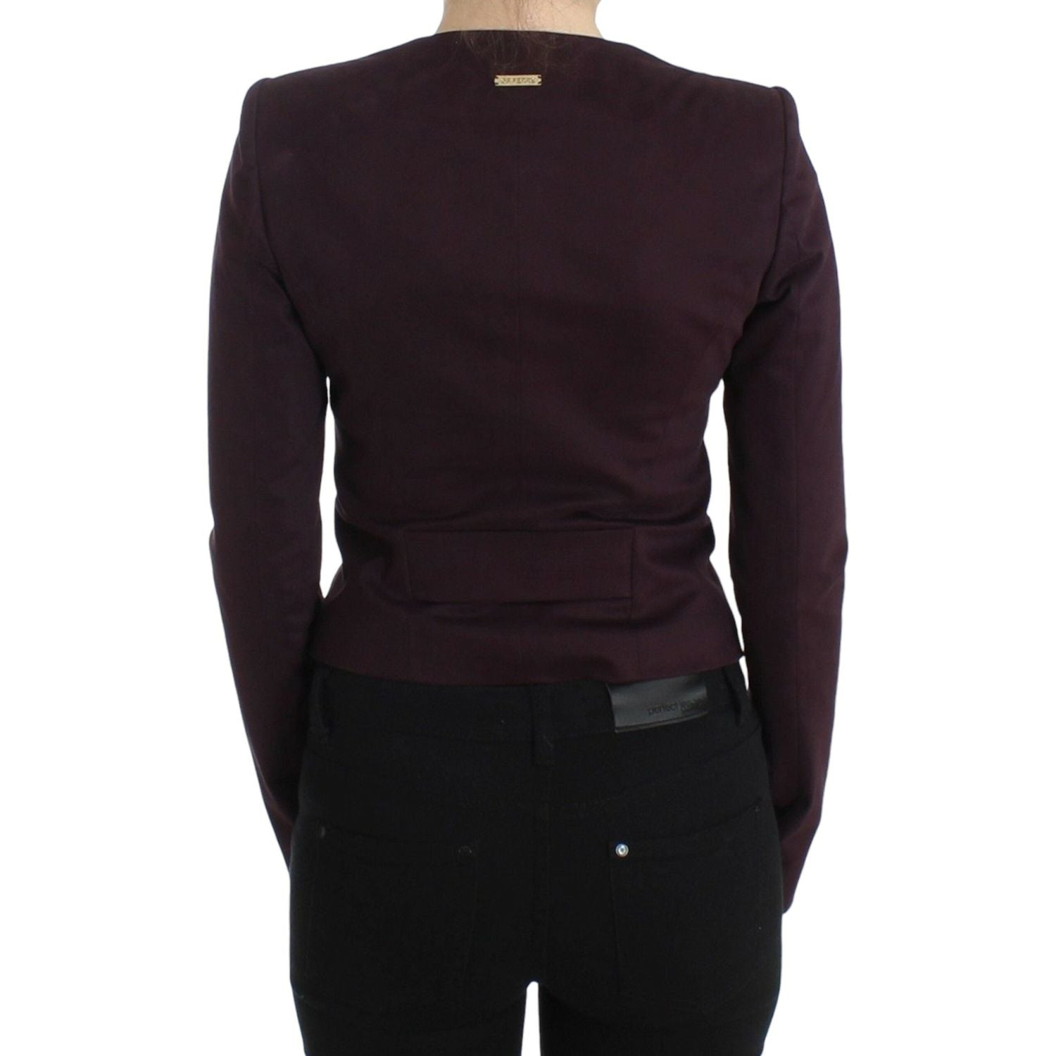 سترة أنيقة من مزيج القطن باللون الأرجواني من GF Ferre