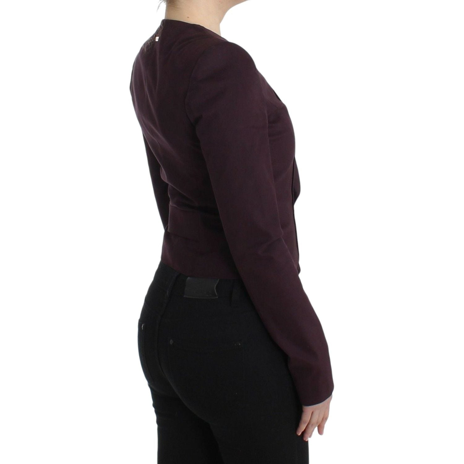 سترة أنيقة من مزيج القطن باللون الأرجواني من GF Ferre