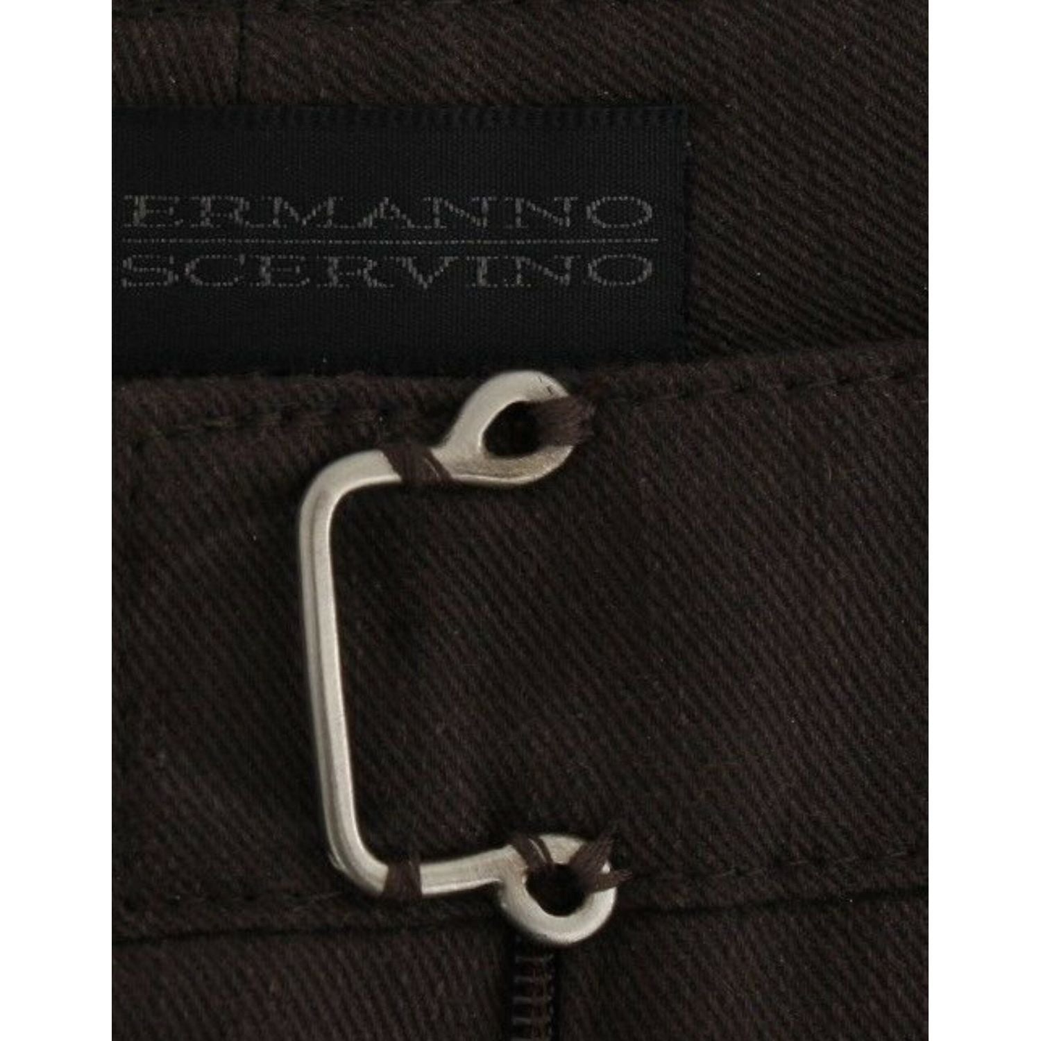 بنطلون رسمي من القطن البني من Ermanno Scervino