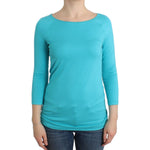 Ermanno Scervino Lingerie Blue Top Blouse Jumper Modal Solid
