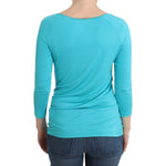 Ermanno Scervino Lingerie Blue Top Blouse Jumper Modal Solid