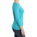 Ermanno Scervino Lingerie Blue Top Blouse Jumper Modal Solid