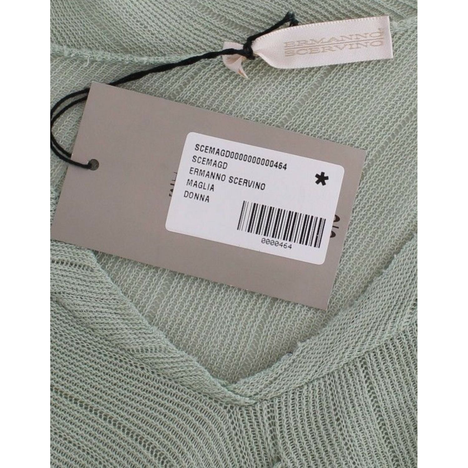 إيرمانو شيرفينو بلوزة محبوكة أنيقة باللون الأخضر – أناقة أثيرية