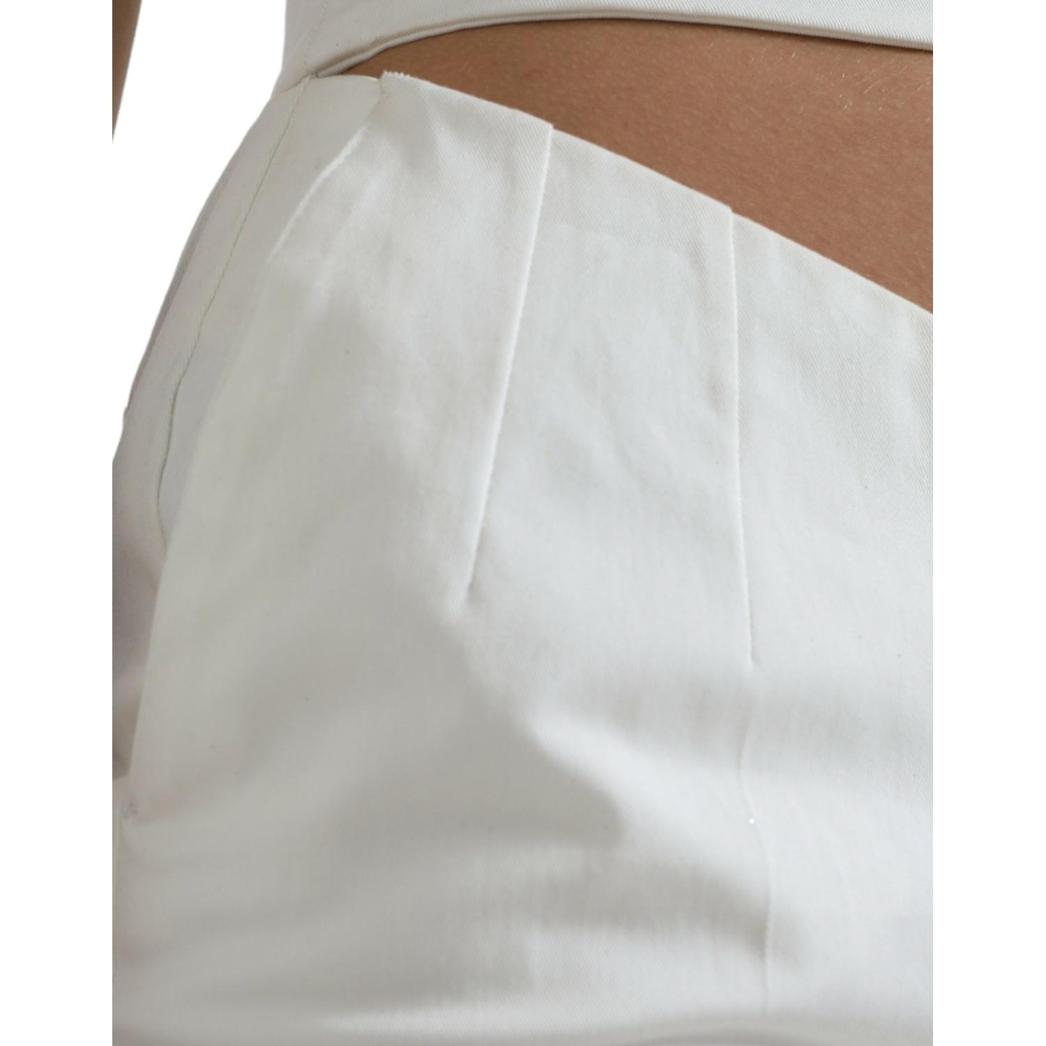 بنطلون دولتشي آند غابانا الأنيق بخصر مرتفع وقصة ضيقة