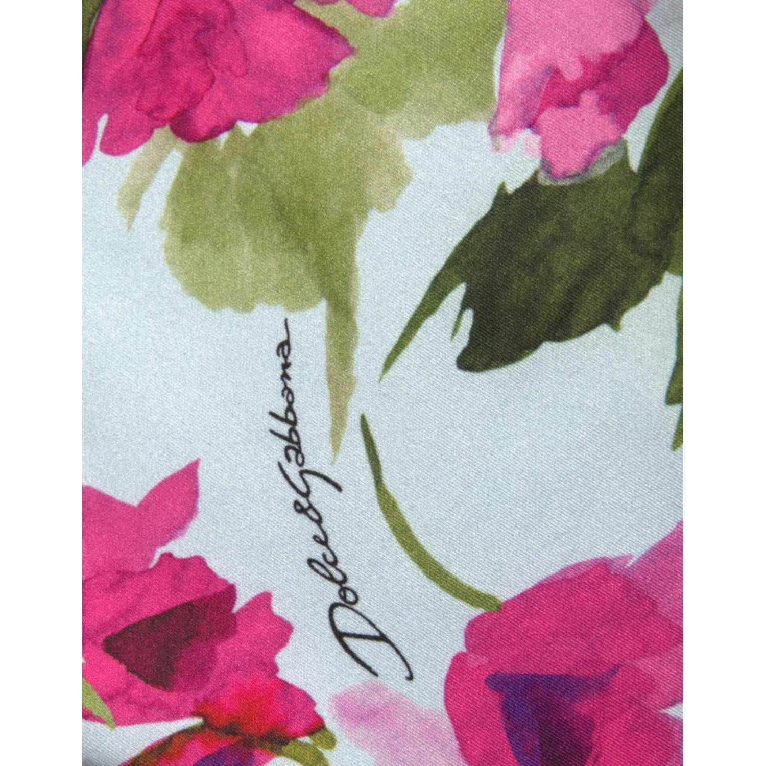 بنطلون ضيق أنيق بنقشة الزهور من دولتشي آند غابانا