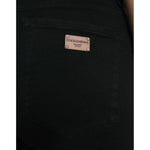 Dolce & Gabbana Black Cotton Mid Waist Skinny Denim Jeans