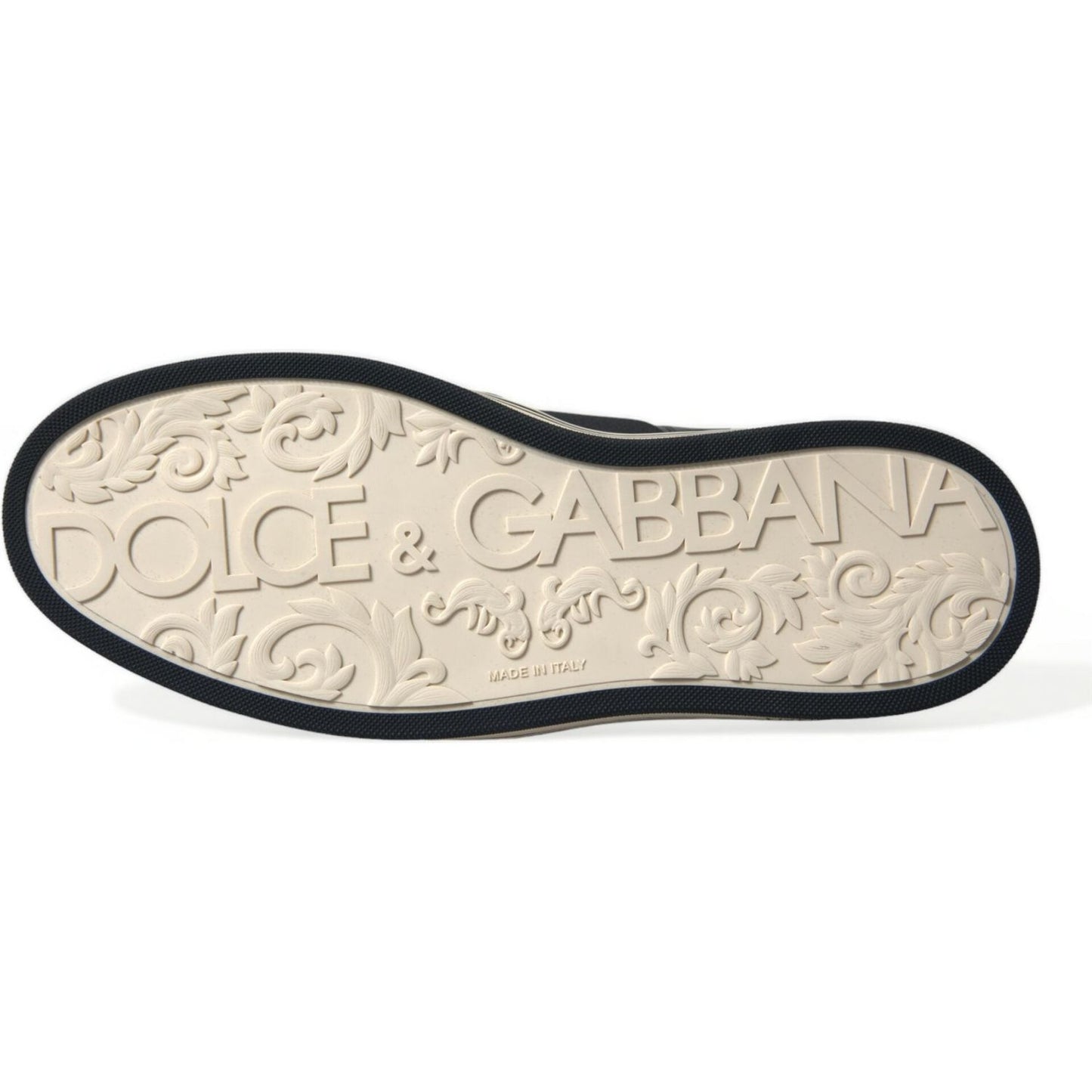 Dolce & Gabbana Black Croc Exotic Leather Sneakers Shoes