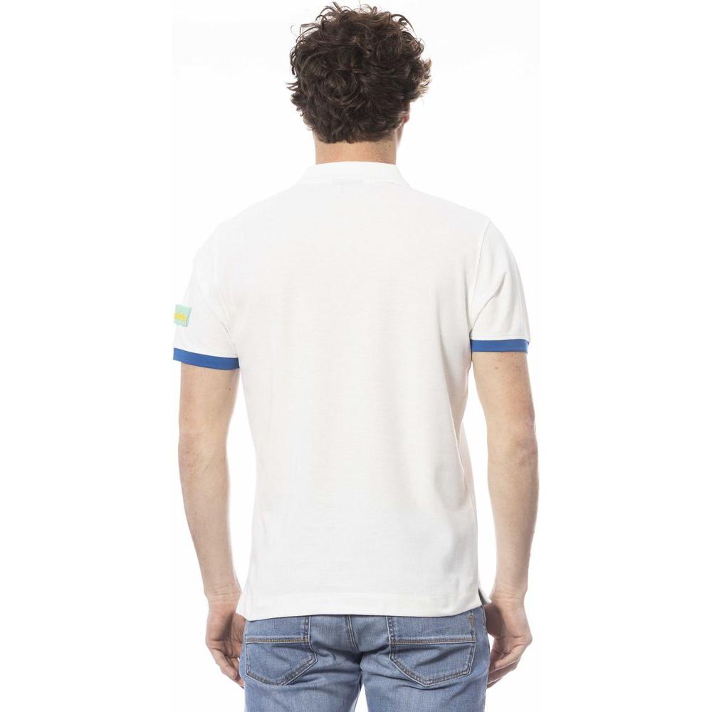 قميص بولو رجالي من القطن باللون الأبيض من Invicta