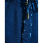 Dolce & Gabbana Blue Logo Cotton Jogger Sweatpants Pants