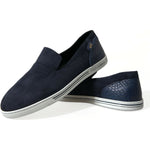 Dolce & Gabbana Blue Suede Caiman Loafers Saint Tropez Shoes