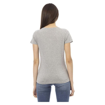 Trussardi Action Gray Cotton Women T-Shirt