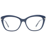Emilio Pucci Blue Women Glasses Frame with full-rim blue plastic and square style lenses.