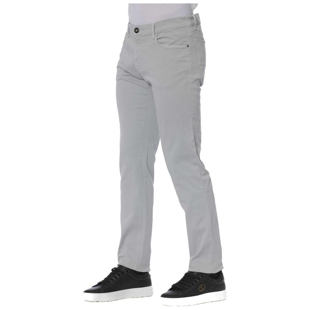 بنطلون جينز رجالي قطني رمادي من Trussardi Jeans