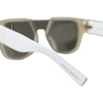 Dolce & Gabbana White Acetate Mirror Lenses DG4356 Sunglasses GLA1337