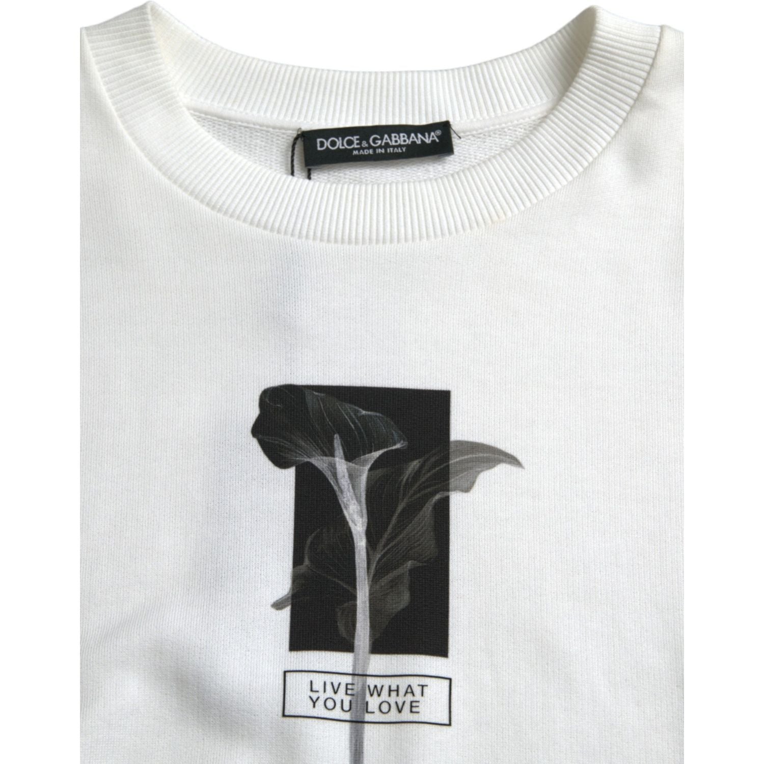 سترة دولتشي آند غابانا أنيقة باللونين الأبيض والأسود بياقة دائرية