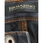 Ermanno Scervino Gray Slim Jeans Denim Pants Skinny Leg Stretch SIG12449-1