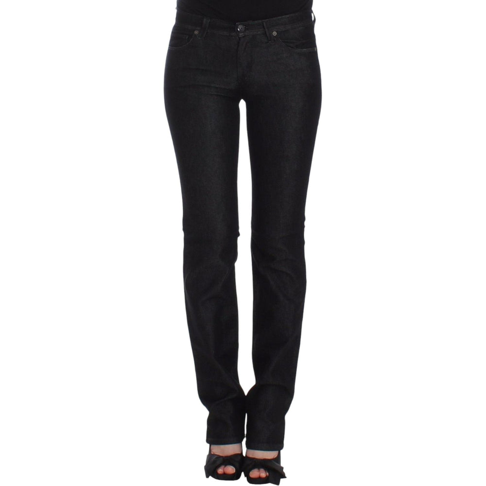 Ermanno Scervino Chic Black Slim Skinny Jeans Jeans & Pants Ermanno Scervino Black