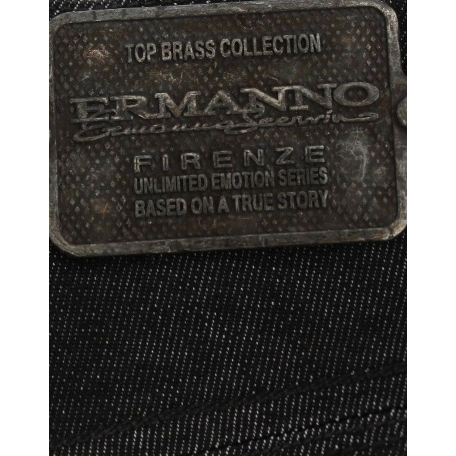 بنطلون جينز ضيق أنيق باللون الأسود من Ermanno Scervino