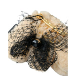 Dolce & Gabbana Beige Teddy Bear Mesh Net Band Hair Clip SMY101425