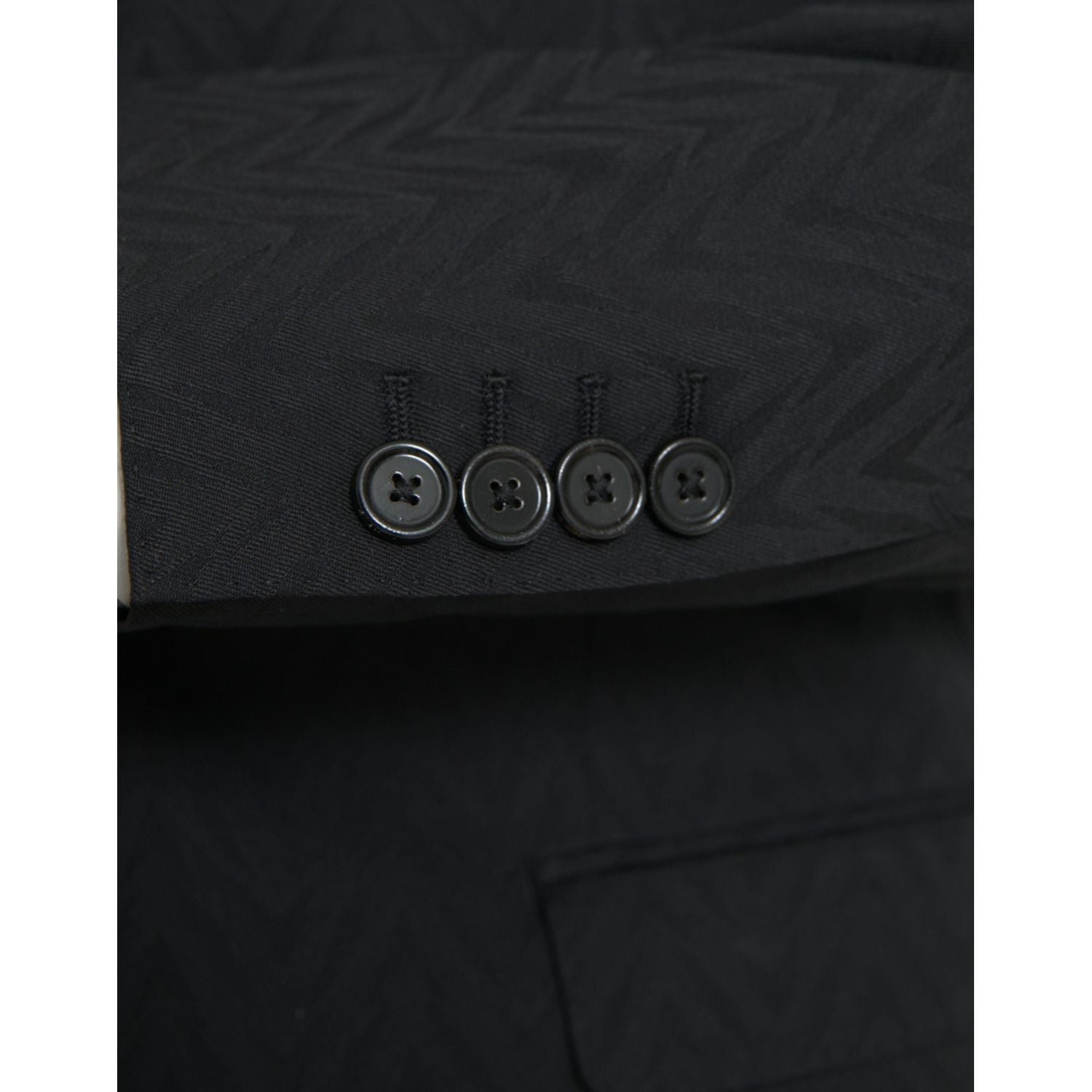 جاكيت ومعطف وبليزر مارتيني بقصّة Slim Fit باللون الأسود من Dolce &amp; Gabbana