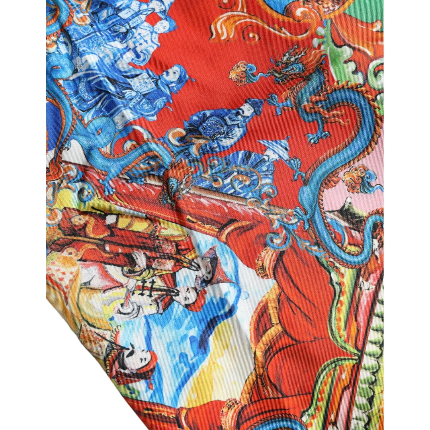 قميص كاجوال بأزرار منقوش متعدد الألوان من دولتشي آند غابانا