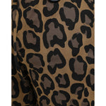 Dolce & Gabbana Brown Leopard Print Polyester Jogger Pants Dolce & Gabbana Black