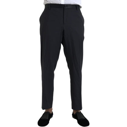 Dolce & Gabbana Blue Wool Men Skinny Dress Pants