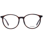 Max & Co Brown Women Glasses Frame, plastic full-rim panto style with demo lenses, size 52-17-140, includes branded case.