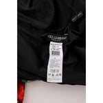 Dolce & Gabbana Multicolor Floral Print Stretch Sheath Long Dress