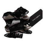 Dolce & Gabbana Gray Silk Black Lace Hair Claw SMY1140
