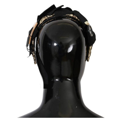 Dolce & Gabbana Clear Crystal Brown Hair Headband
