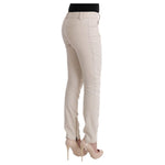 Ermanno Scervino White Slim Fit Casual Jeans