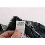 Cavalli Blue Wash Cotton Blend Slim Fit Jeans