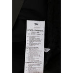 Dolce & Gabbana Black Lace Red Heart Shift Dress
