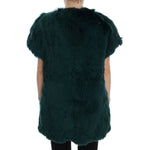 Dolce & Gabbana Green Alpaca Fur Vest Sleeveless Jacket JKT1005-2