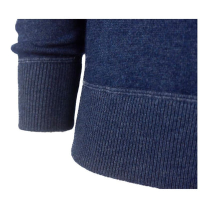 Emilio Romanelli Blue Cashmere Men Sweater