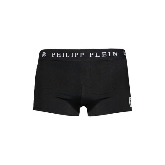 Philipp Plein Black Polyamide Men's Swimwear