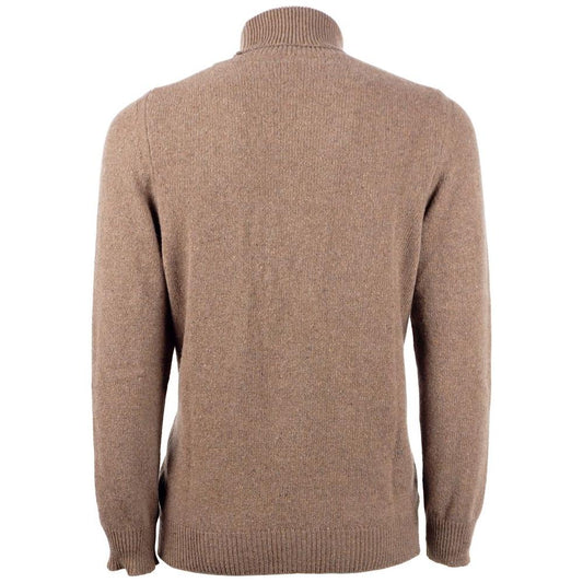 Emilio Romanelli Brown Cashmere Men Sweater EM-11302-M