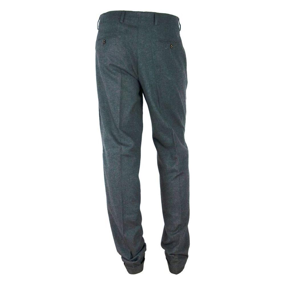 Made in Italy Gray Cotton Men Pant
