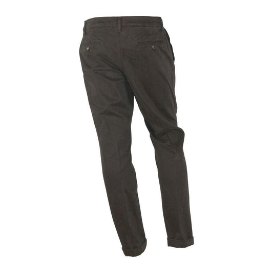 Made in Italy Elegant Brown Winter Trousers MI-3374-IT56 | 3XL