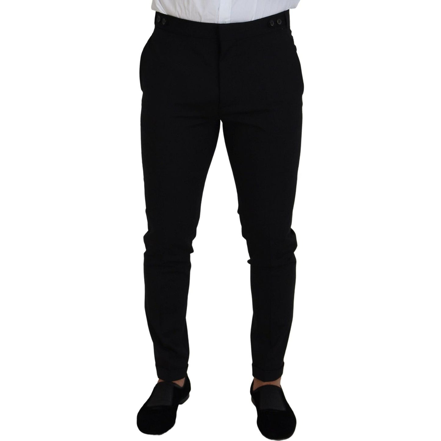 Dsquared² Black Wool Single Breasted 2 Piece LONDON Suit KOS2014-48