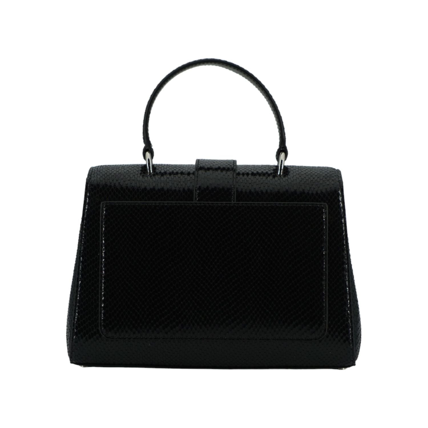Front view with bag zipped and handles upright.